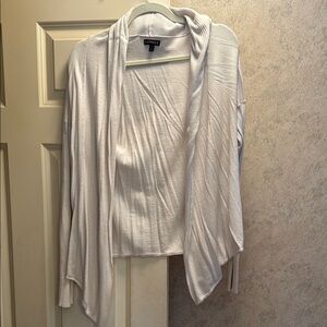 Cream open front cardigan